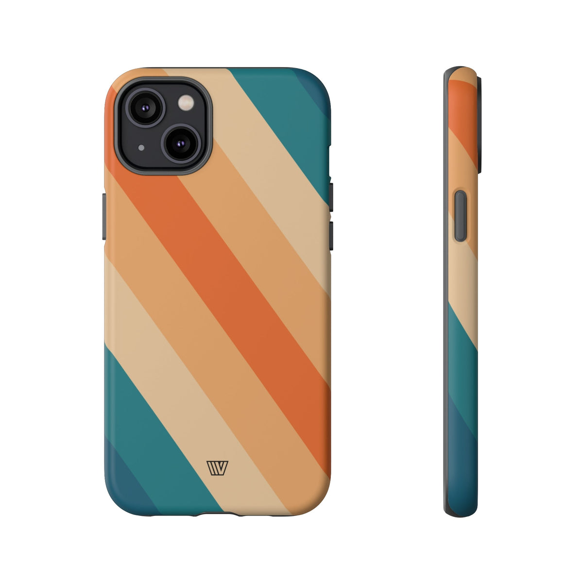 Retro Stripe Tough Phone Case 70s Style