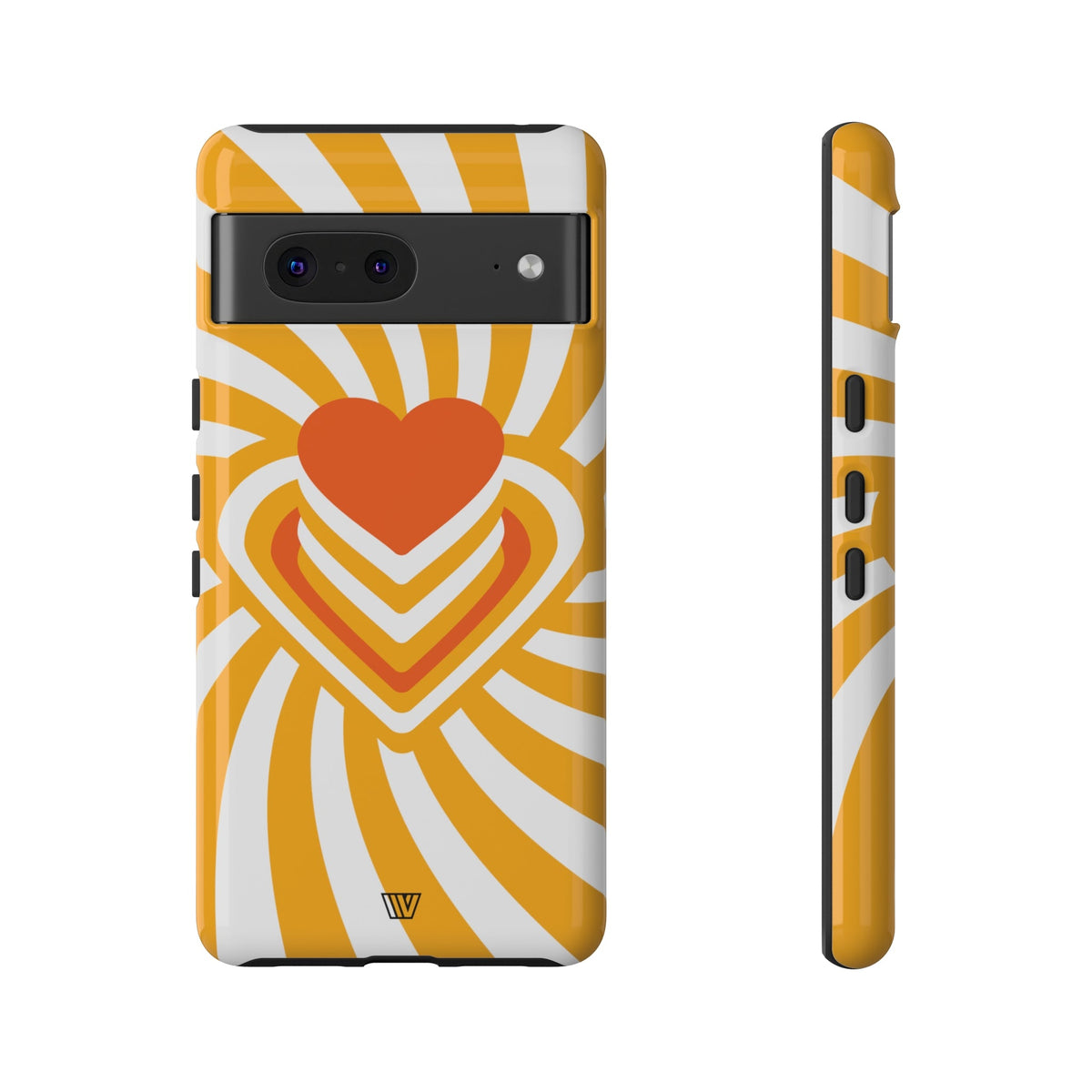 Tough Impact-Resistant Phone Case HEART RAY STACK