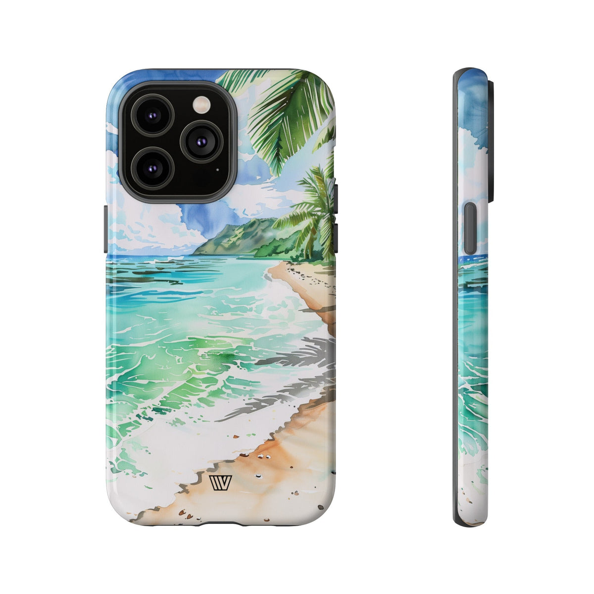 Watercolor Beach Tough Phone Case