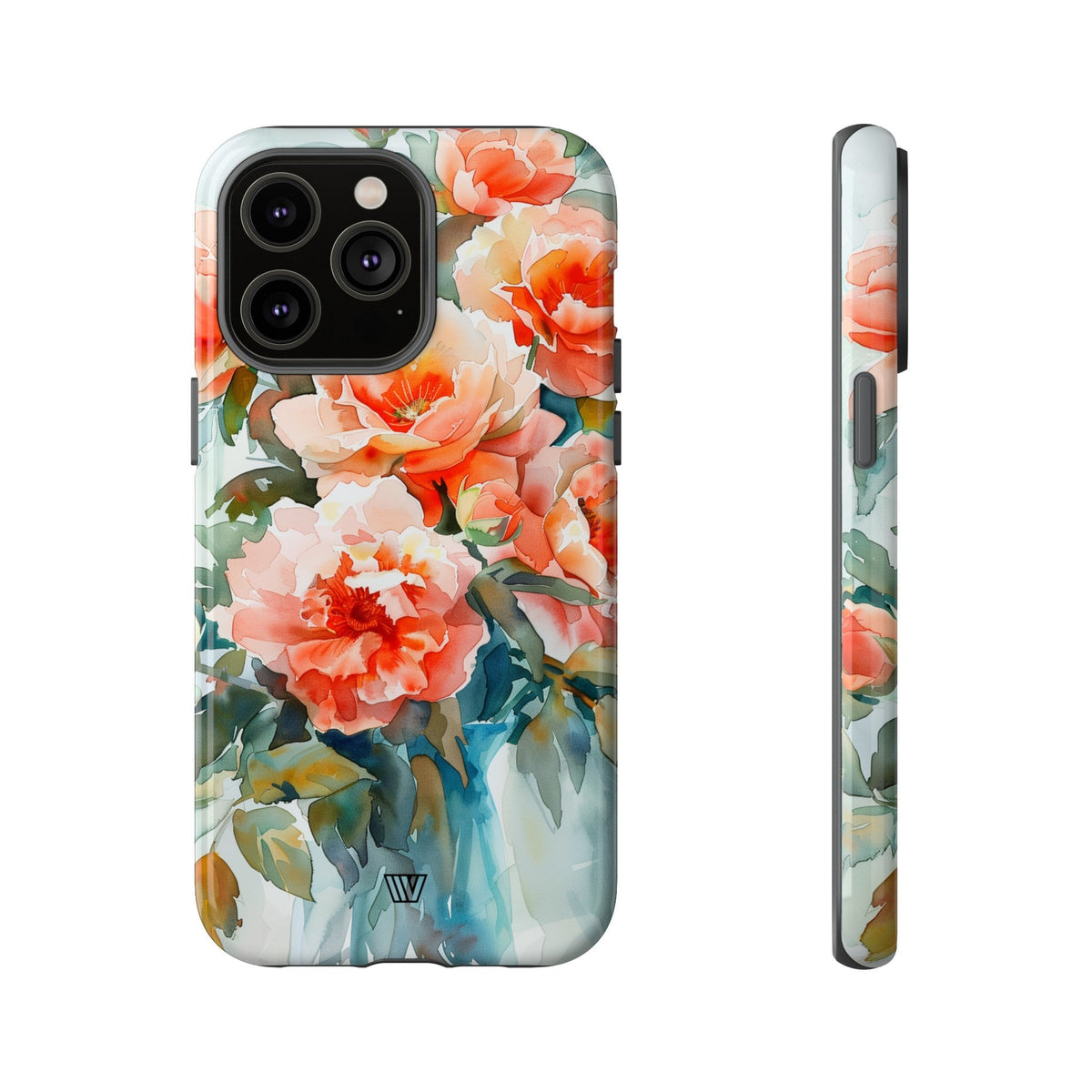 Tough Phone Case Dual-Layer Impact Resistant PEONY DREAMS