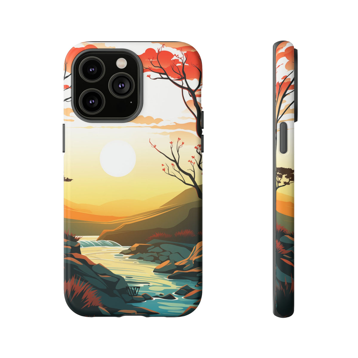 Tough Phone Case Dual-Layer Protection RIVER SUNSET