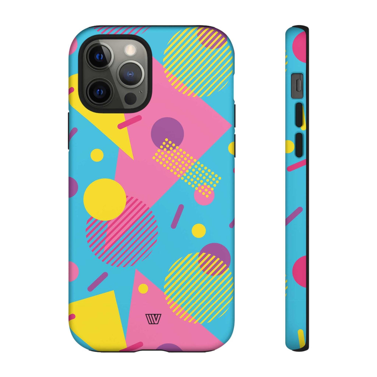 Retro Pattern Light Blue Tough Phone Case