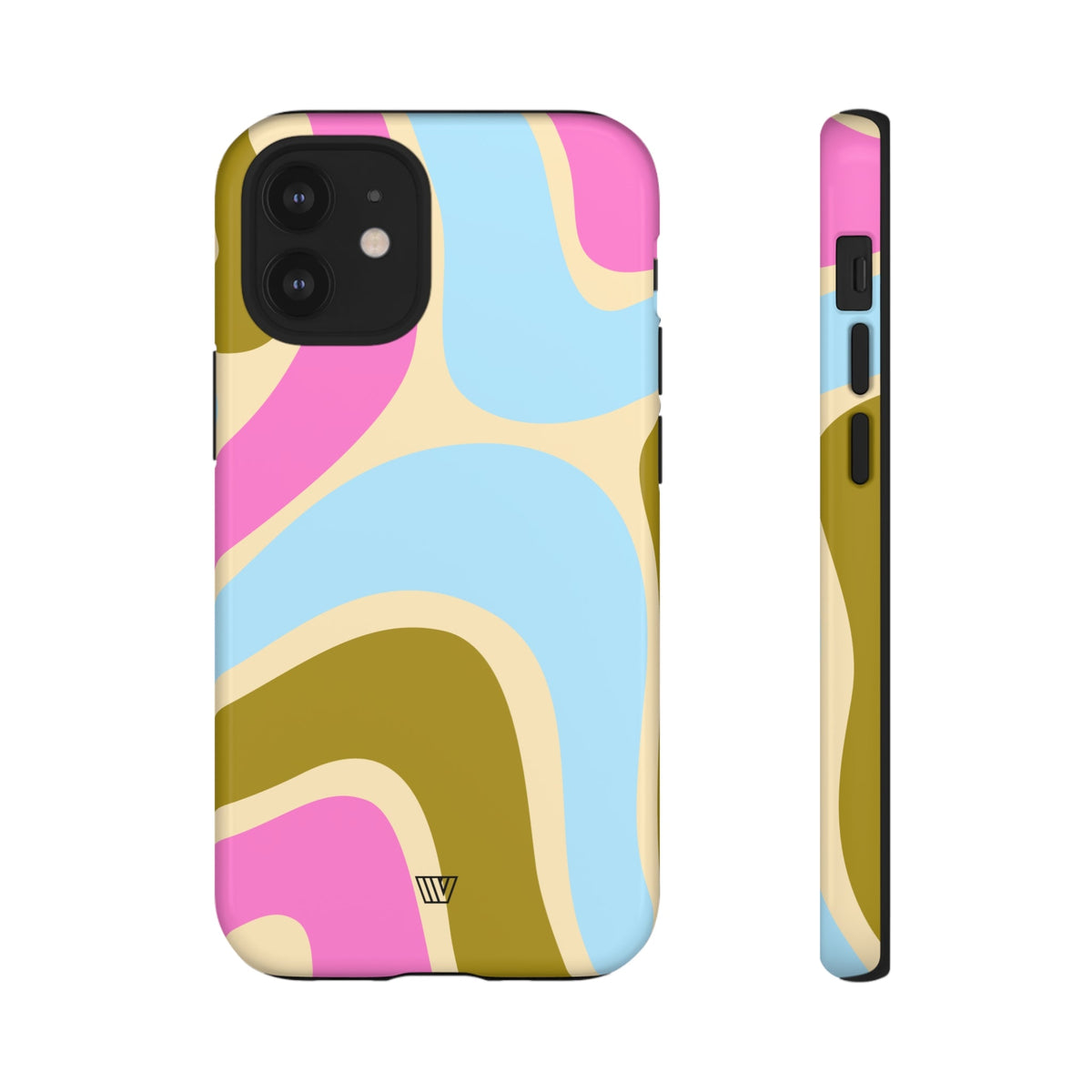 Tough Phone Case Large Groovy Waves Polycarbonate Shell