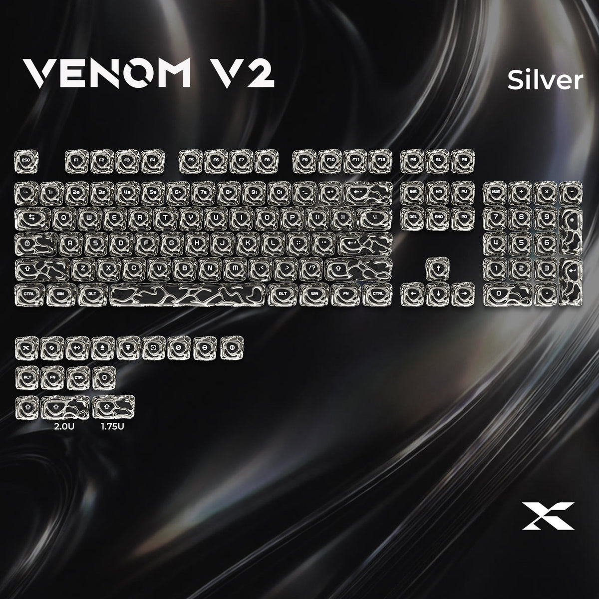XVX Venom Liquid Metallic MOA Profile ABS+PC Keycap Set
