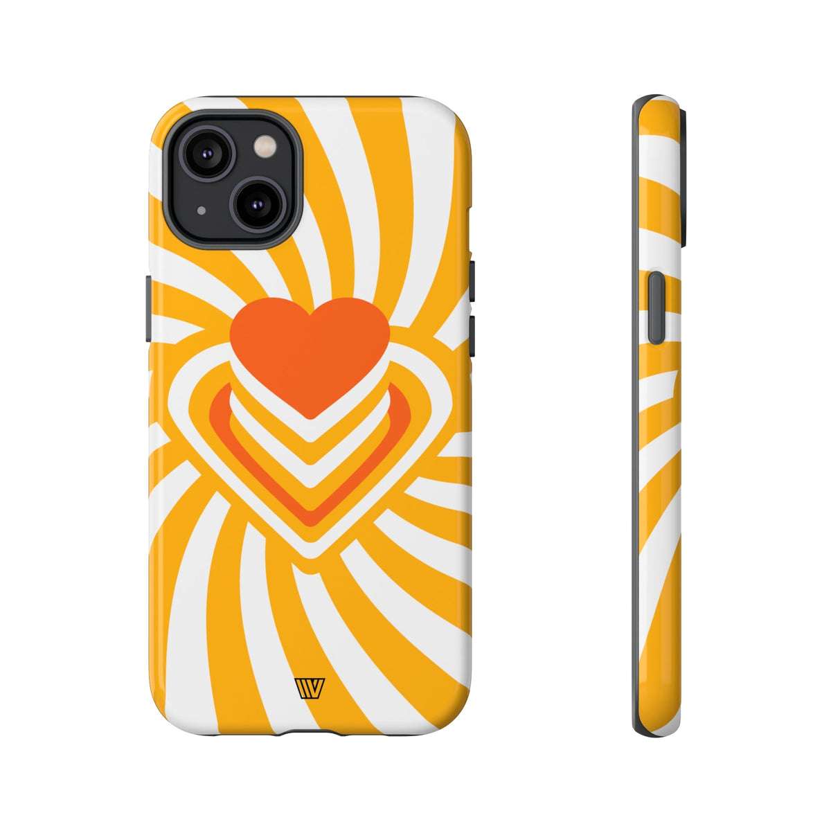 Tough Impact-Resistant Phone Case HEART RAY STACK