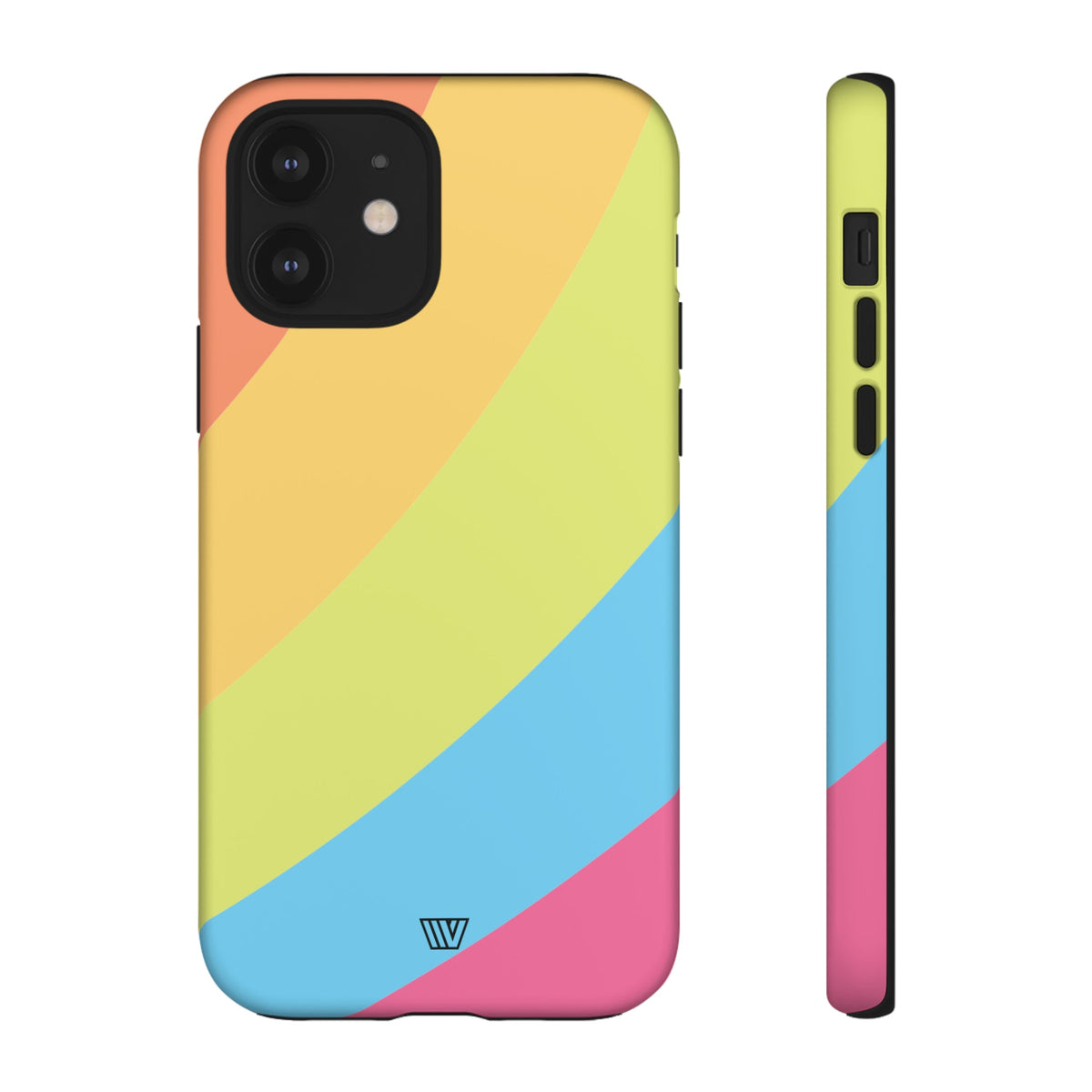 Neon Rainbow Tough Phone Case Dual-Layer Protective Shell
