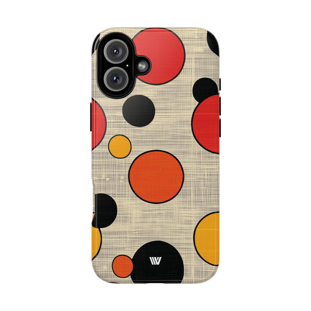 Tough Phone Case Mid-Century Dots Protective Cover