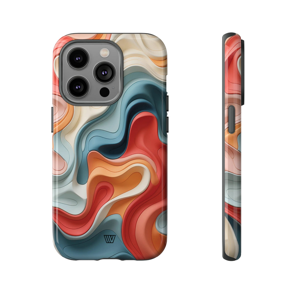 3D Colorful Clay Tough Phone Case