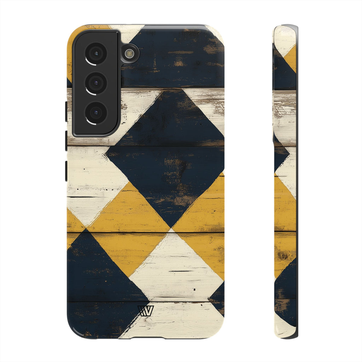 Tough Phone Case Dual-Layer Protection Farmhouse Wood