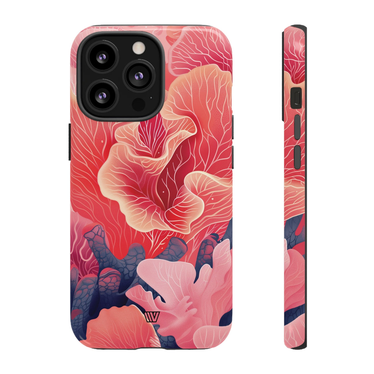 Pink Coral Tough Phone Case Dual-Layer Protection