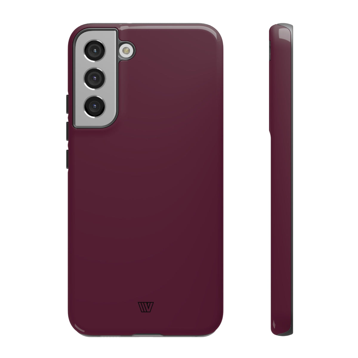 Tough Phone Case Wine Berry Protective Dual-Layer Polycarbonate Shell