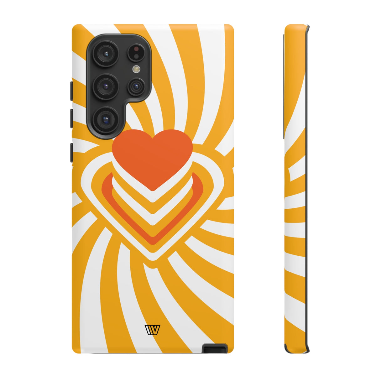 Tough Impact-Resistant Phone Case HEART RAY STACK