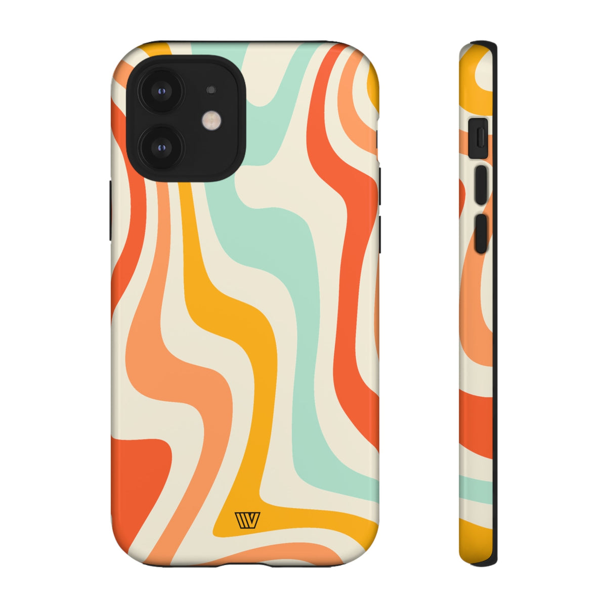 Retro Groovy Swirls Tough Phone Case