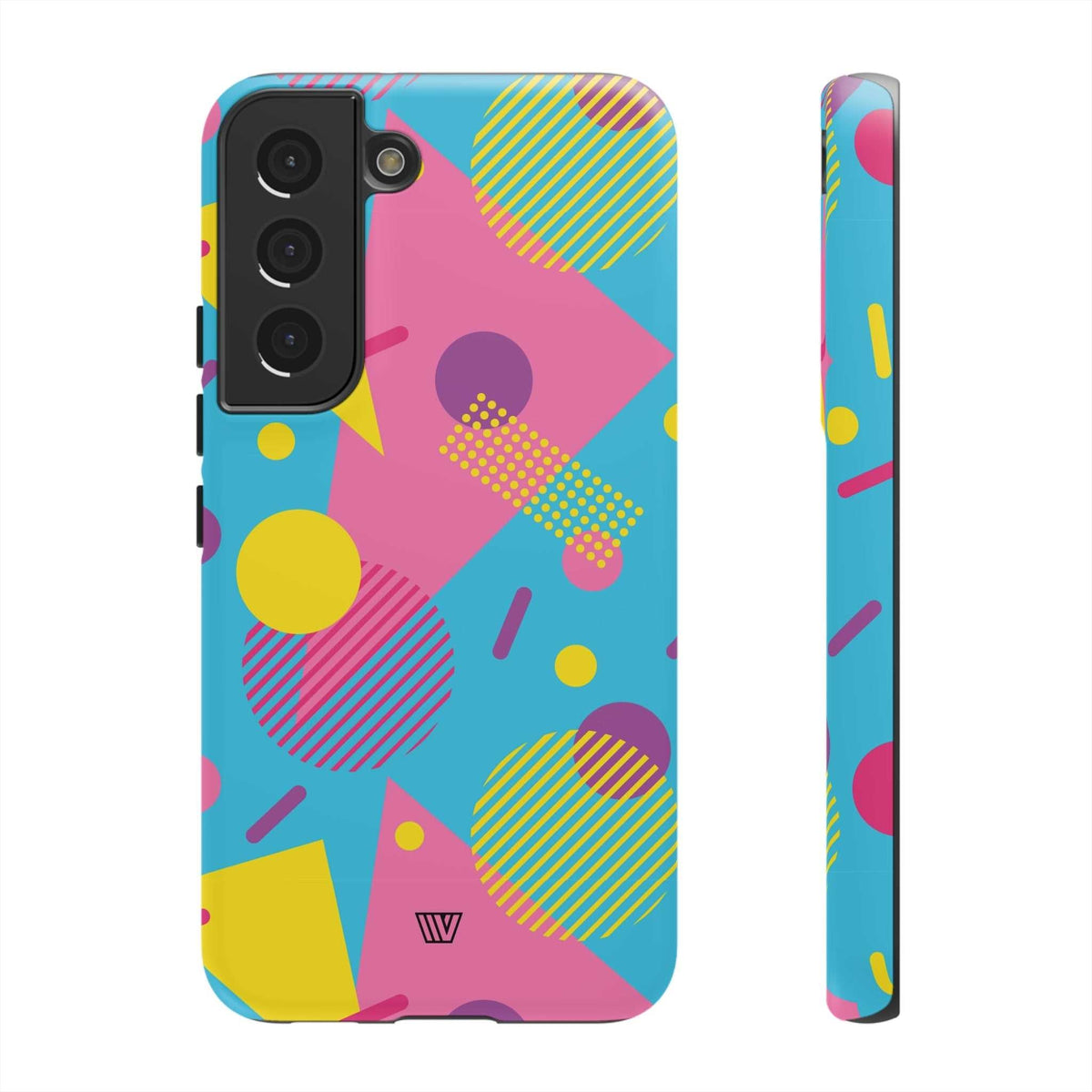 Retro Pattern Light Blue Tough Phone Case