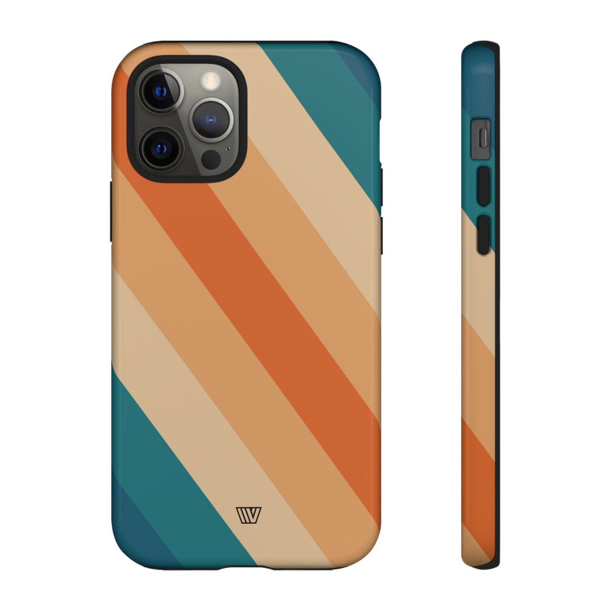 Retro Stripe Tough Phone Case 70s Style