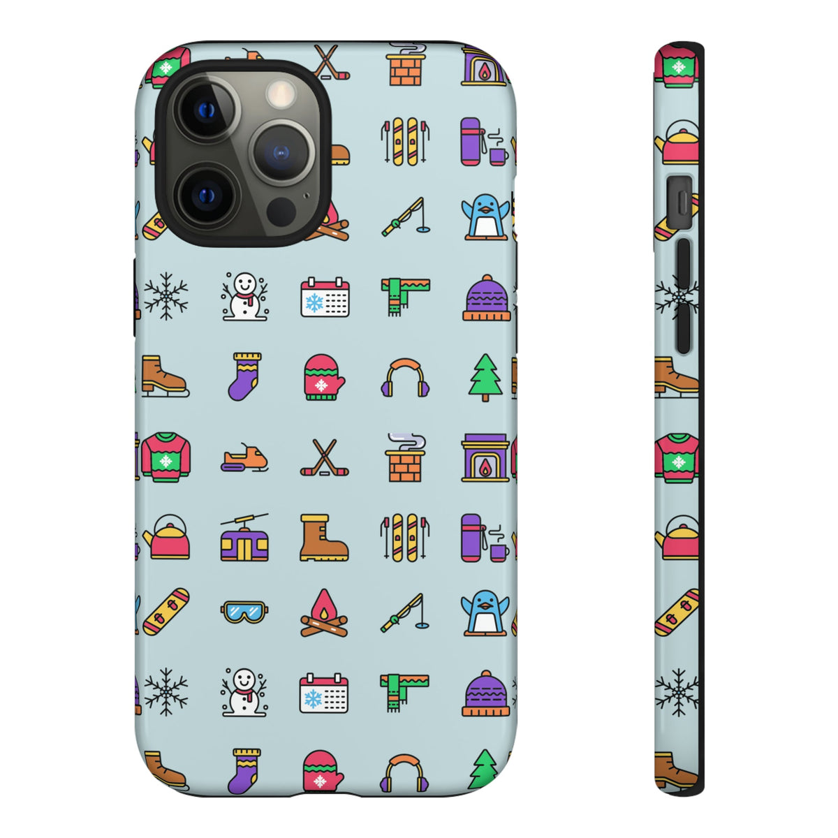 Tough Phone Case Dual-Layer Protective WINTER ICONS