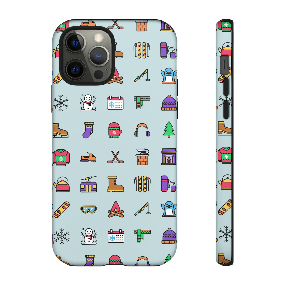 Tough Phone Case Dual-Layer Protective WINTER ICONS