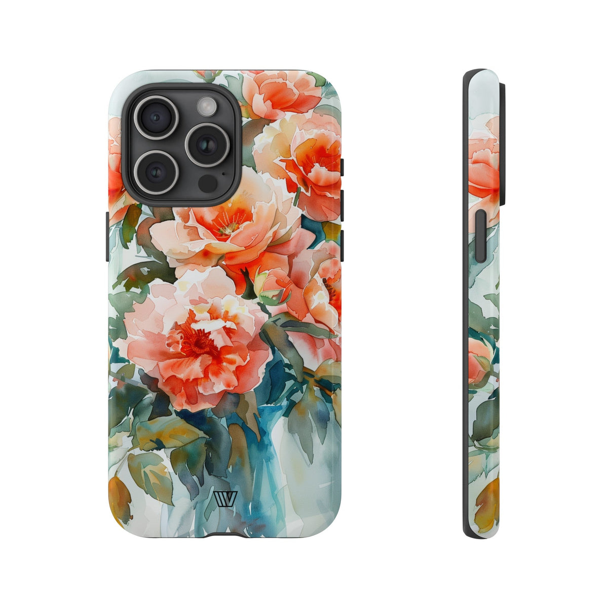 Tough Phone Case Dual-Layer Impact Resistant PEONY DREAMS