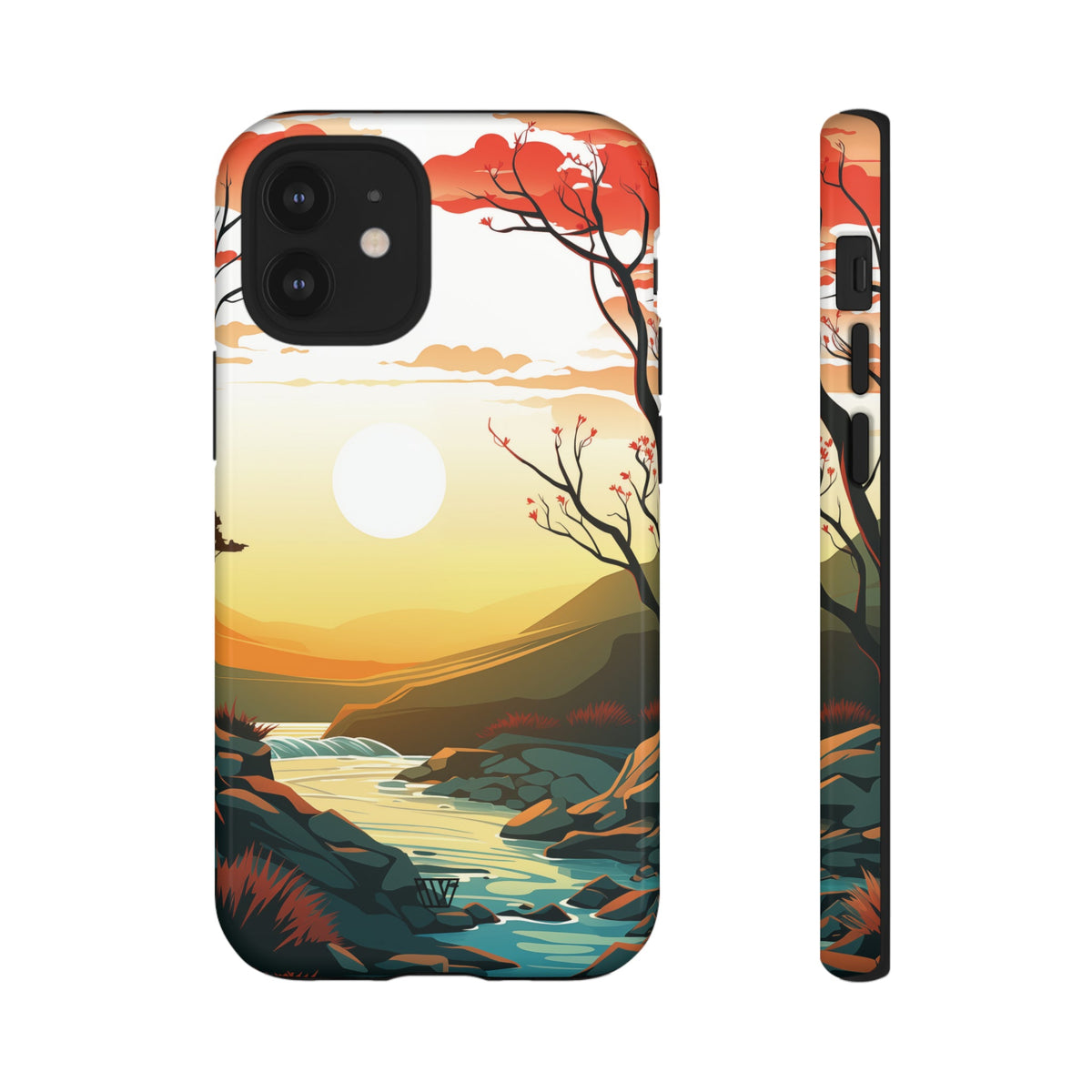 Tough Phone Case Dual-Layer Protection RIVER SUNSET