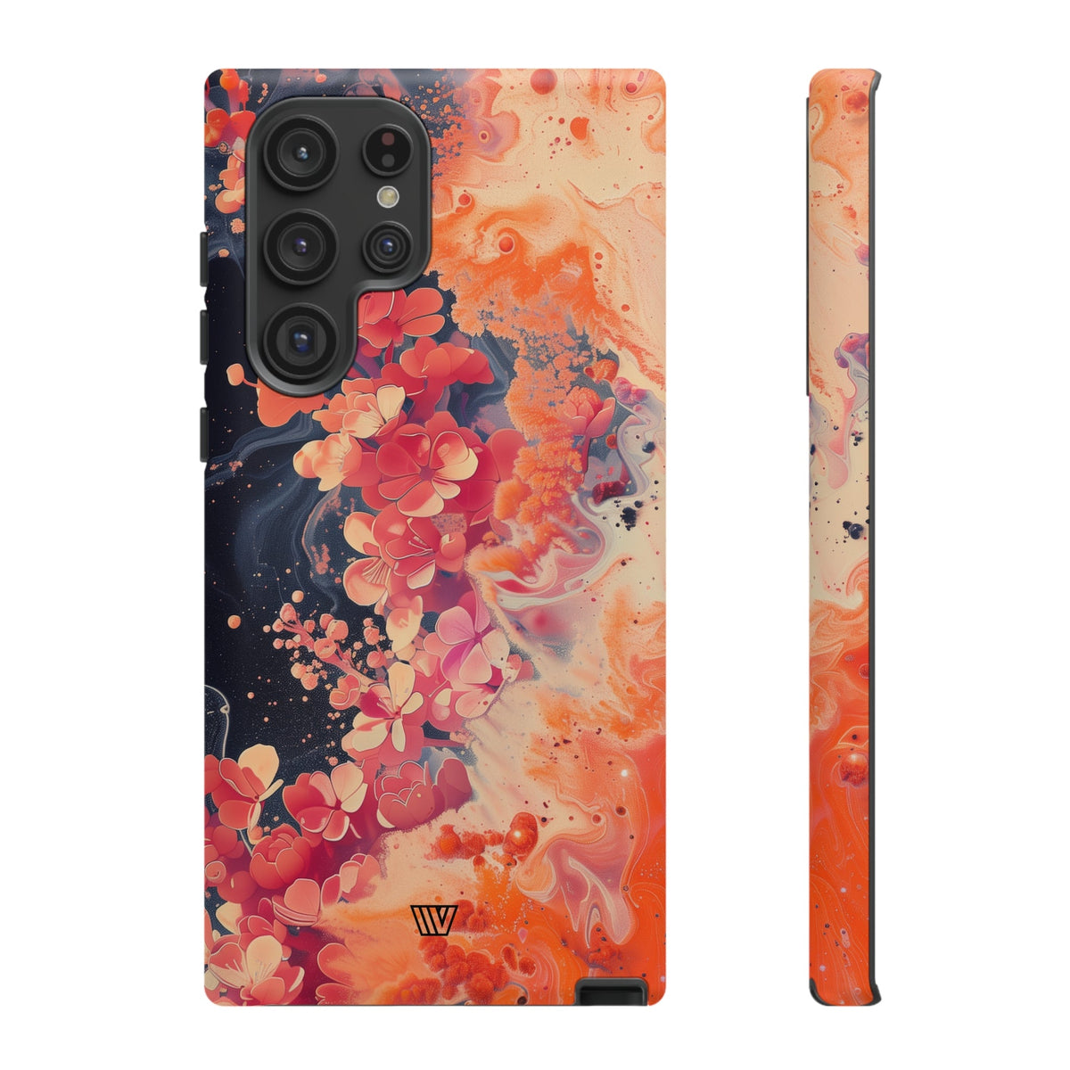 Tough Phone Case Dual-Layer Protection Phone Case WAVE OF FLOWERS