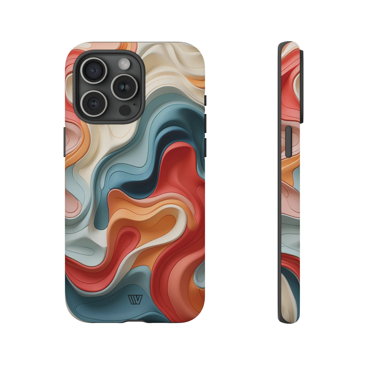 3D Colorful Clay Tough Phone Case