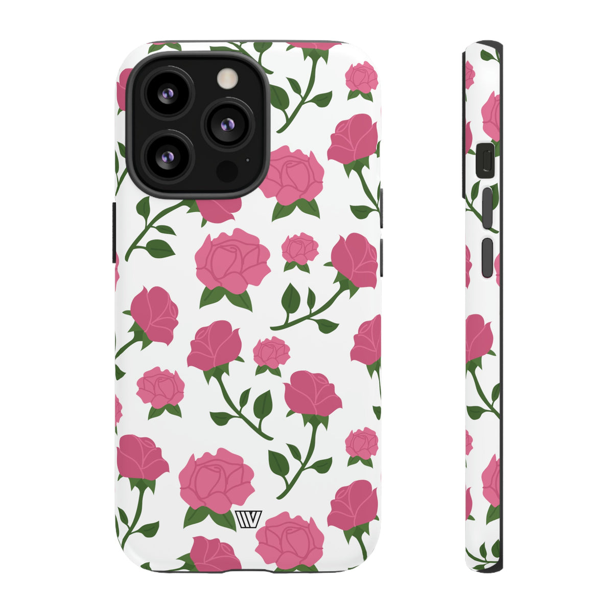 Pink Roses Tough Phone Case Dual-Layer Protective Trovvve