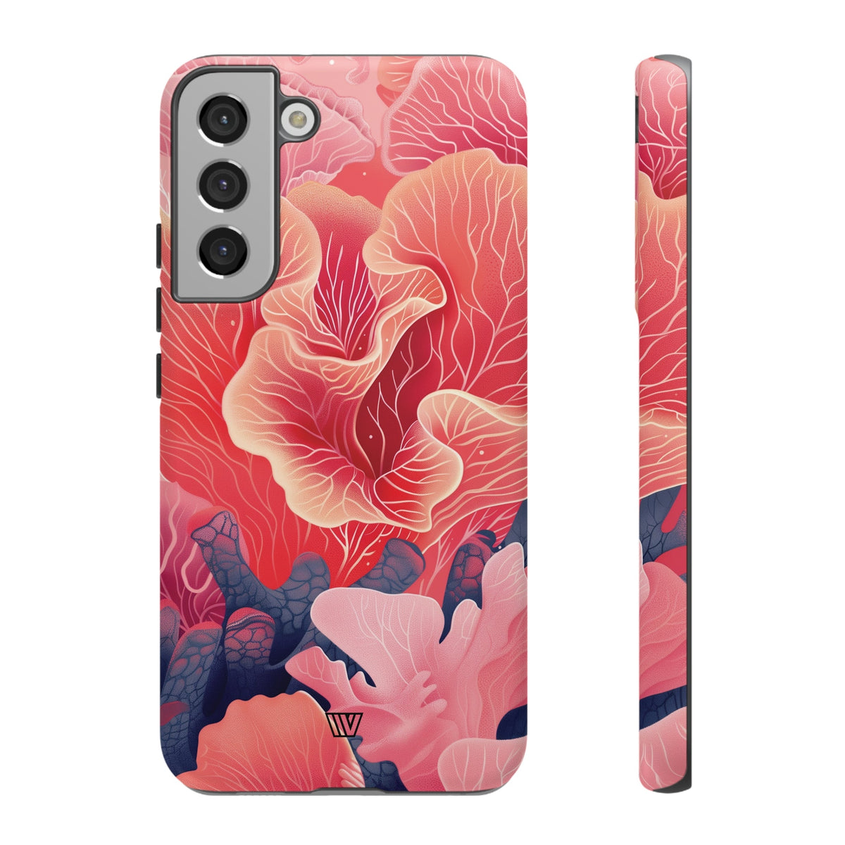 Pink Coral Tough Phone Case Dual-Layer Protection