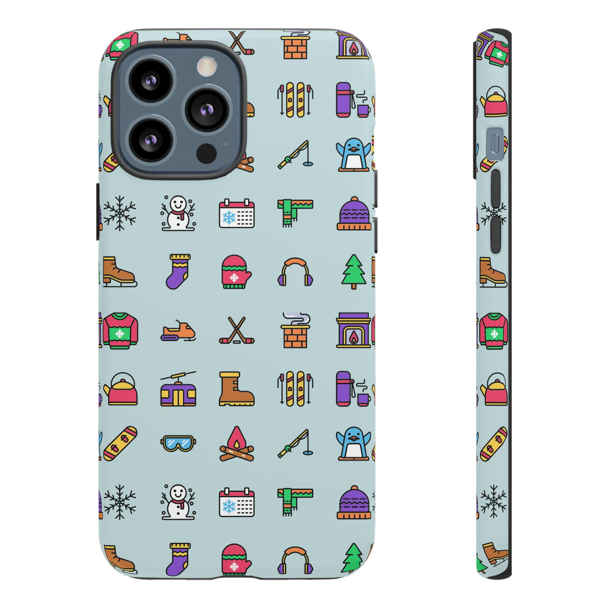 Tough Phone Case Dual-Layer Protective WINTER ICONS