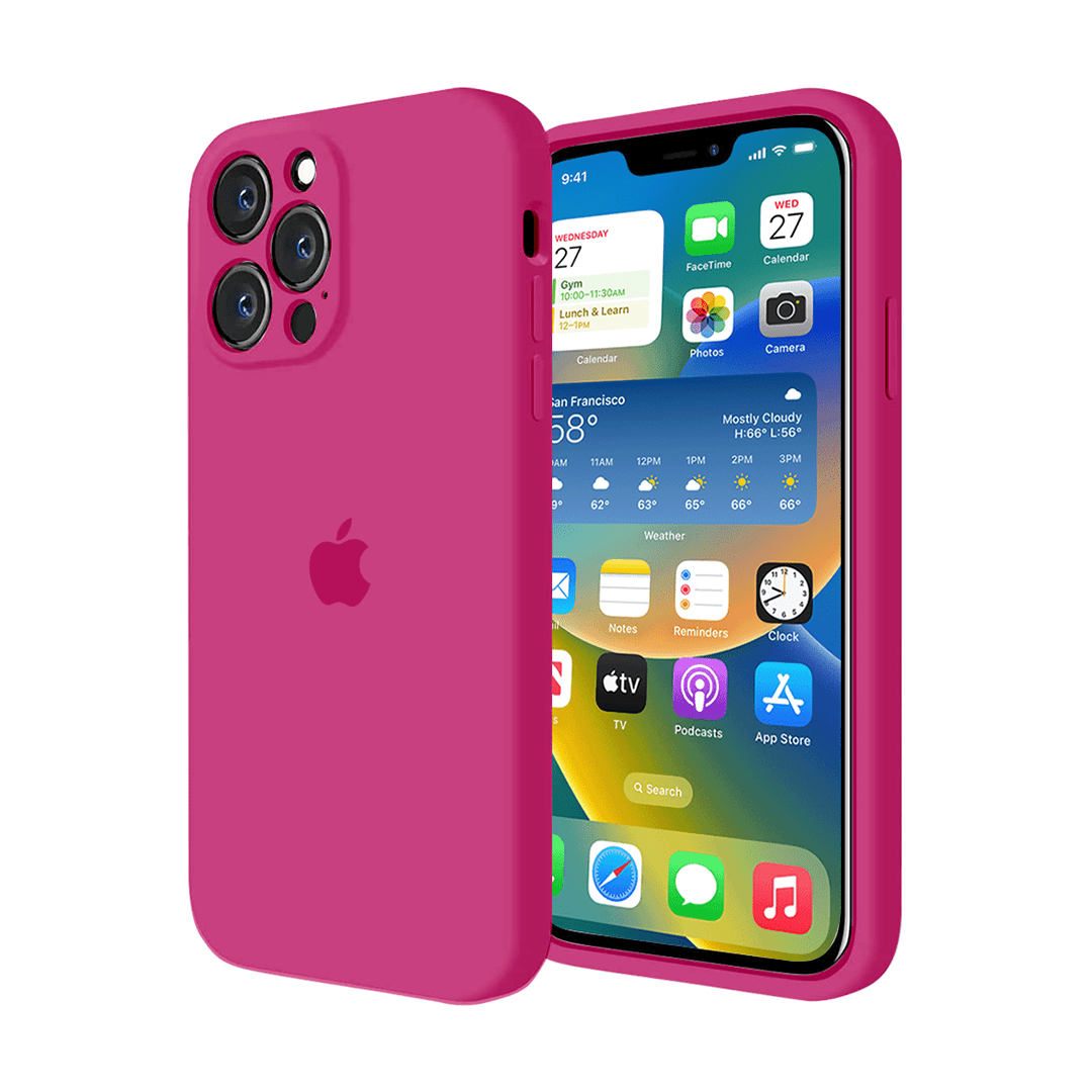 iPhone Camera Protection Silicone Case Dragon Fruit Full Body Protective Cover