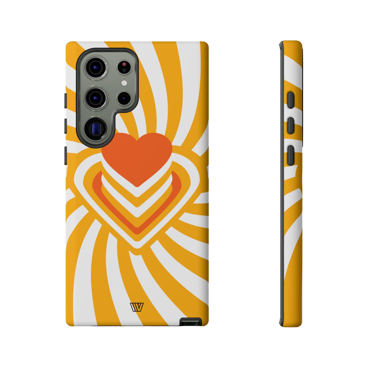 Tough Impact-Resistant Phone Case HEART RAY STACK