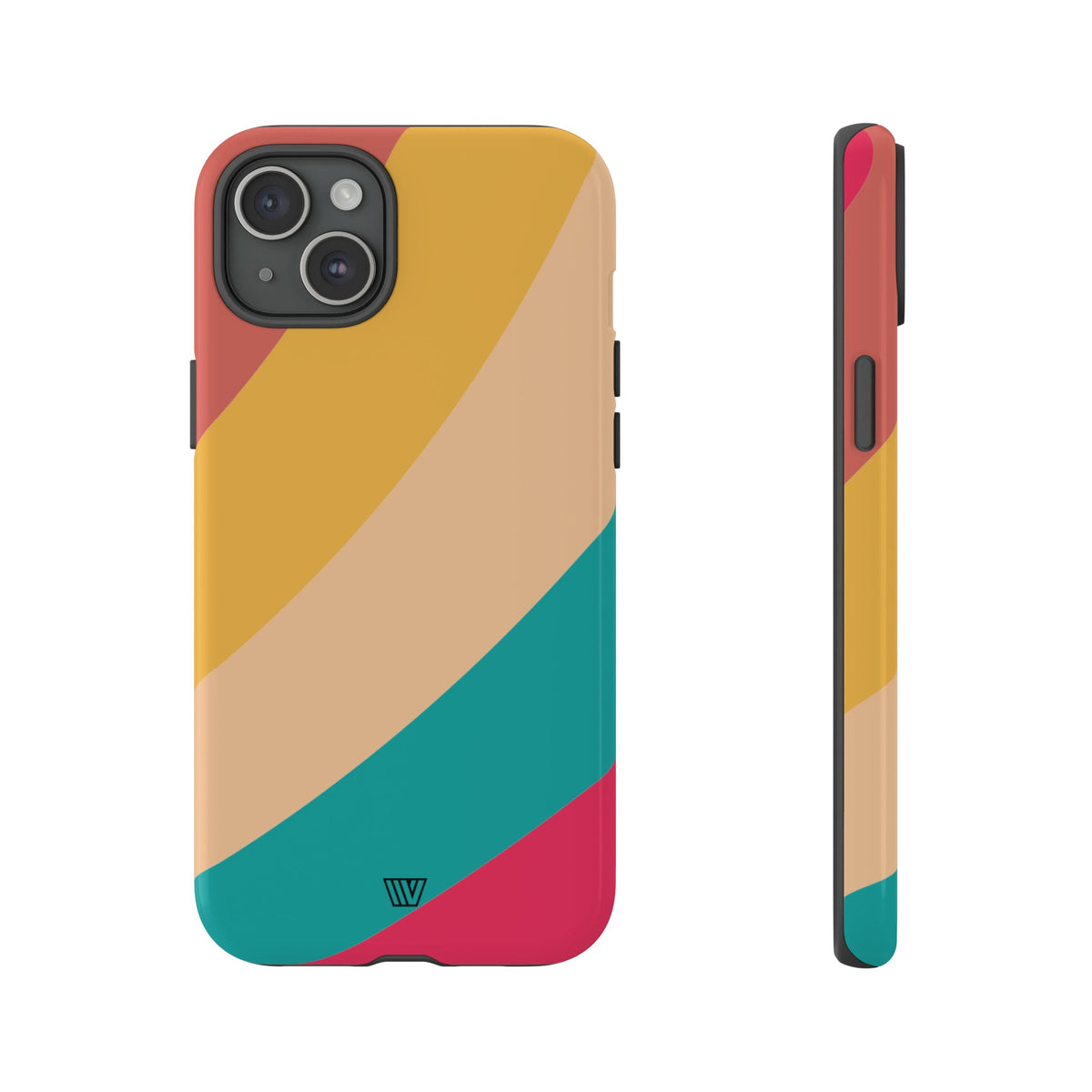 Rainbow Tough Phone Case Durable Impact-Resistant Shell SUMMER BY THE SEA