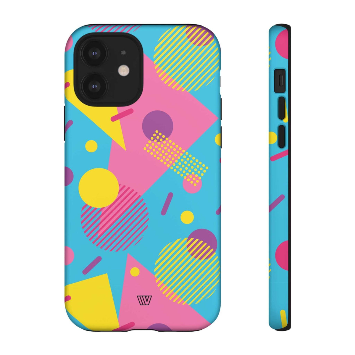 Retro Pattern Light Blue Tough Phone Case