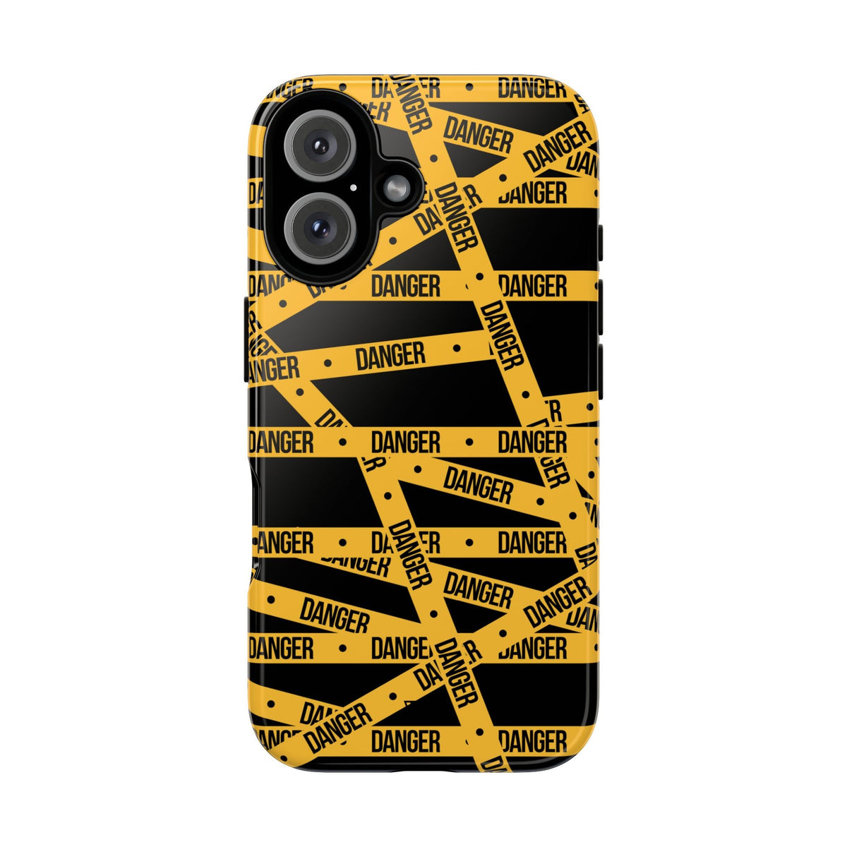 Tough Impact-Resistant Phone Case DANGER TAPE