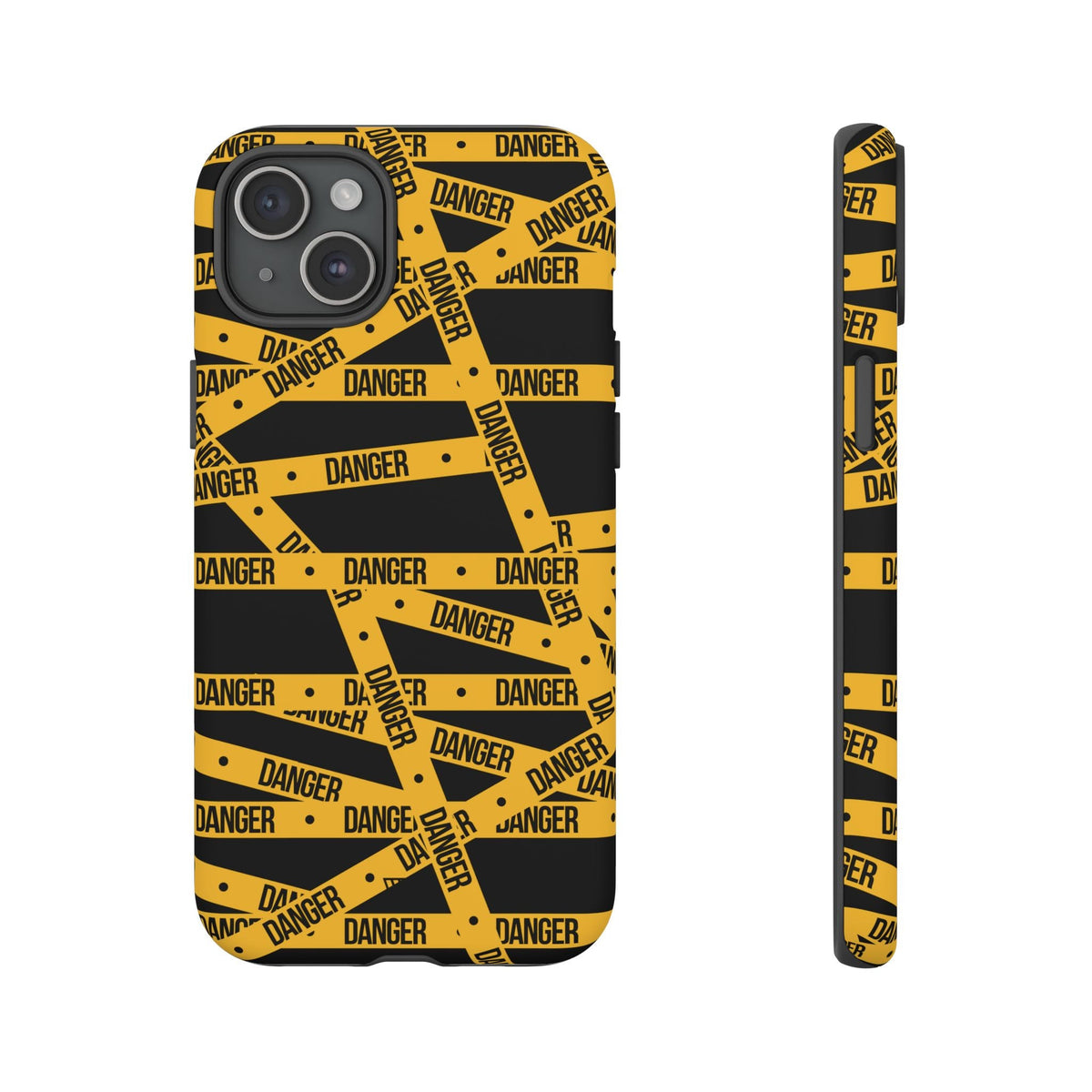 Tough Impact-Resistant Phone Case DANGER TAPE