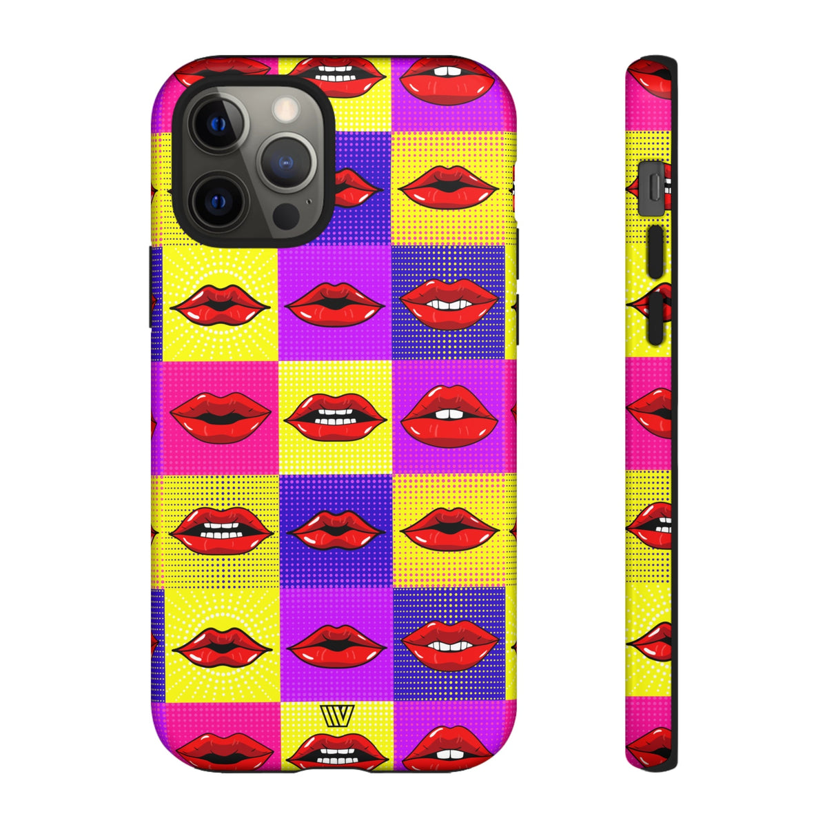 Tough Phone Case Dual-layer Protection POP ART LIPS