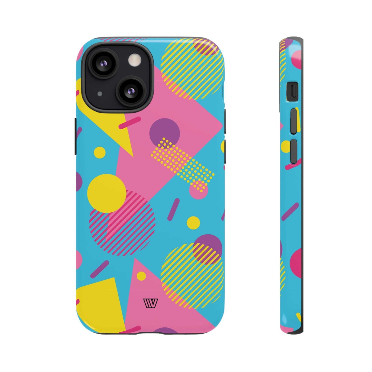 Retro Pattern Light Blue Tough Phone Case