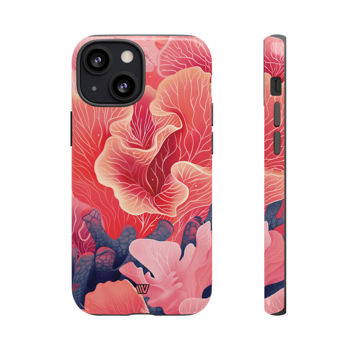 Pink Coral Tough Phone Case Dual-Layer Protection