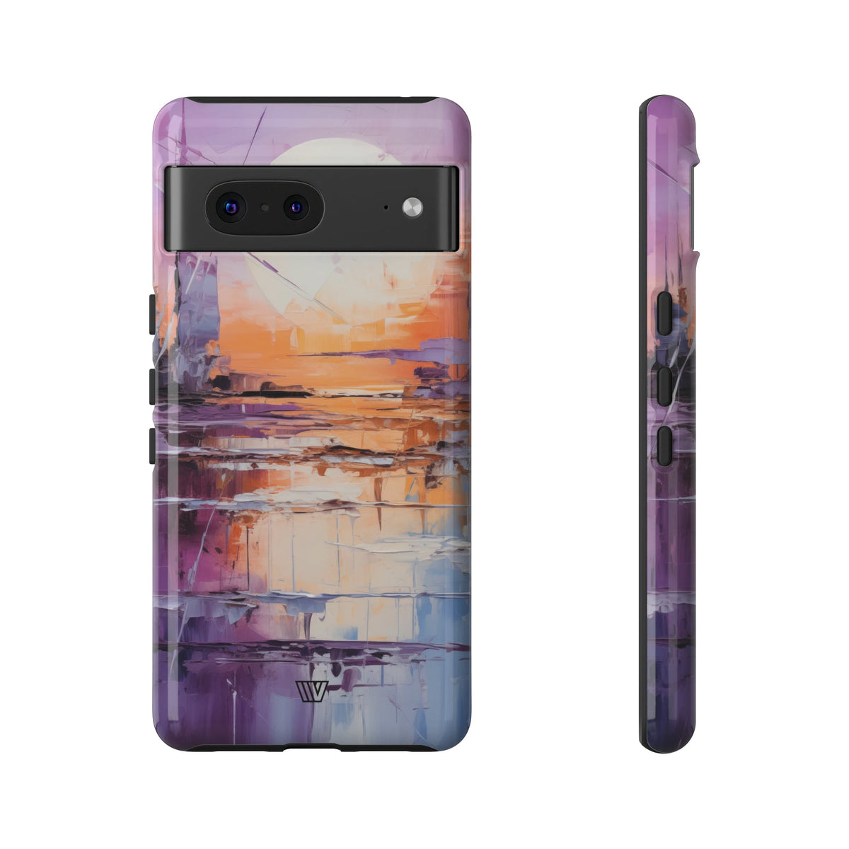 Acrylic Sunset Tough Phone Case Dual-Layer Protection