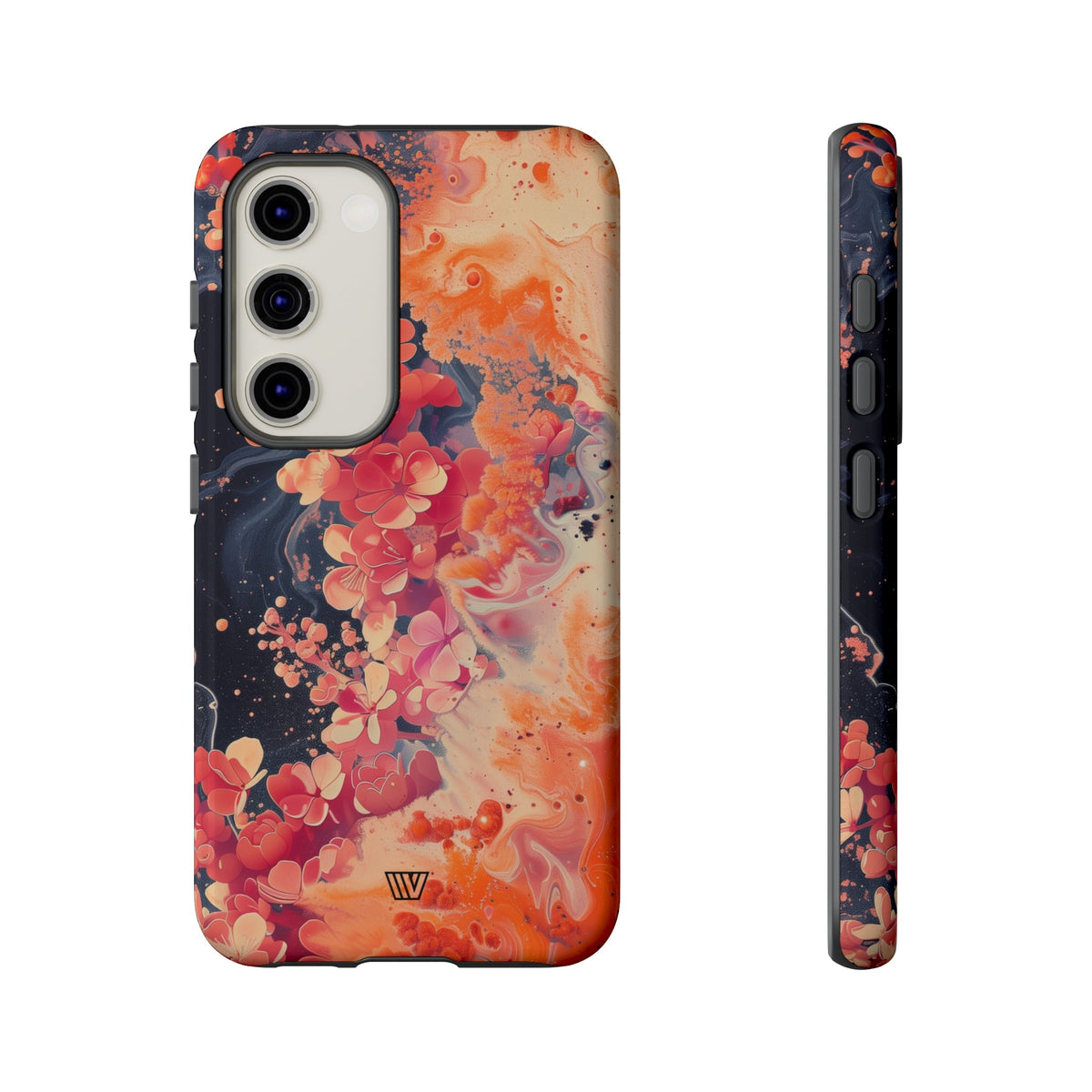 Tough Phone Case Dual-Layer Protection Phone Case WAVE OF FLOWERS