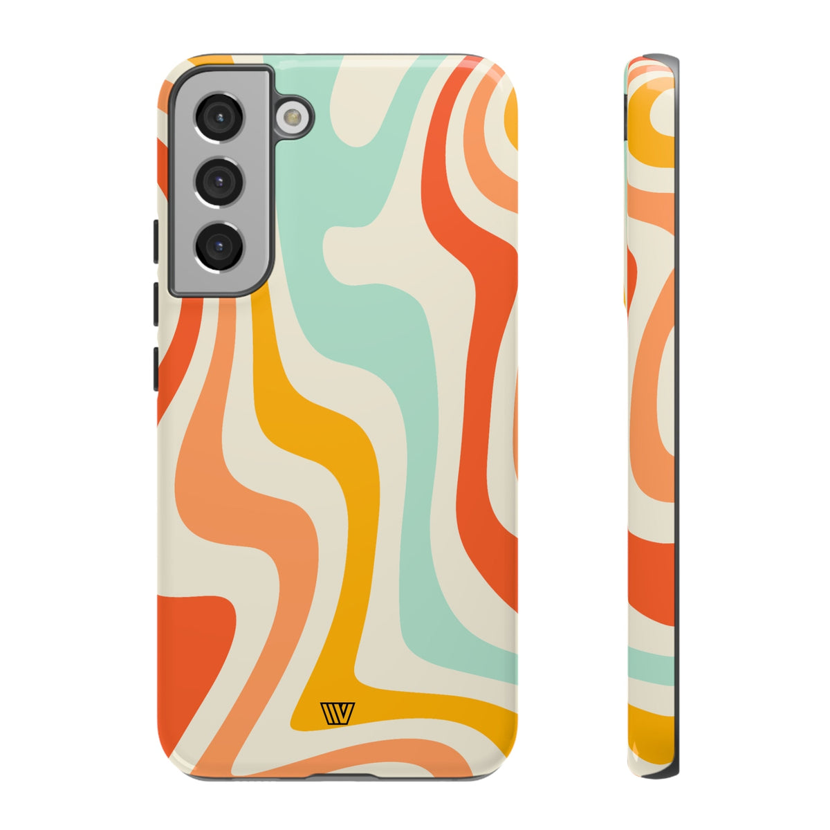 Retro Groovy Swirls Tough Phone Case