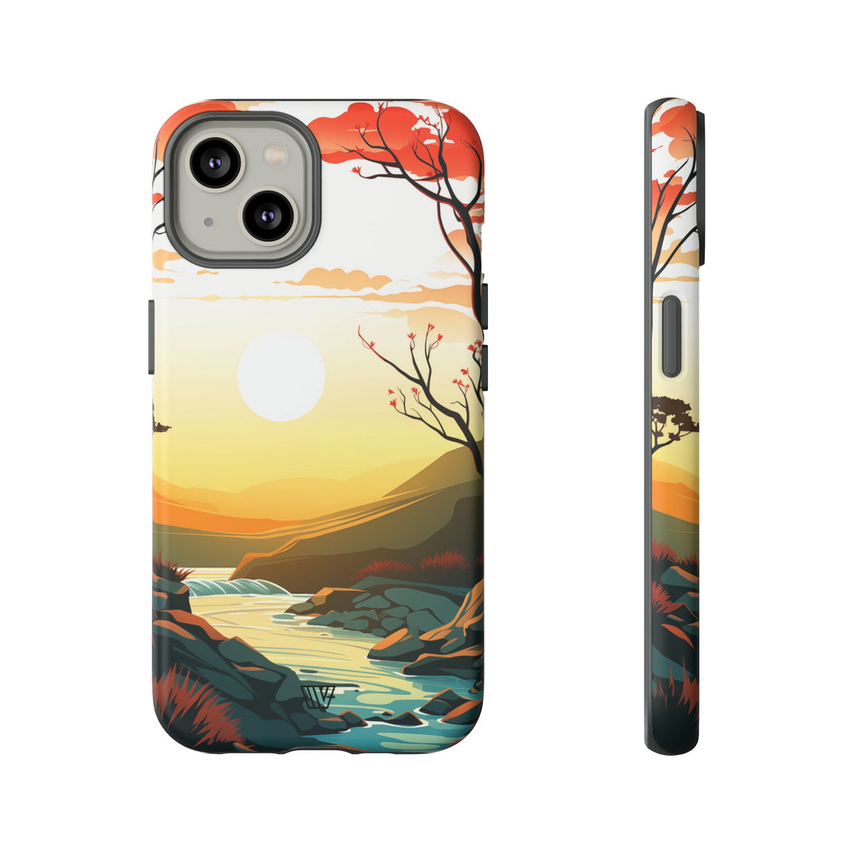 Tough Phone Case Dual-Layer Protection RIVER SUNSET