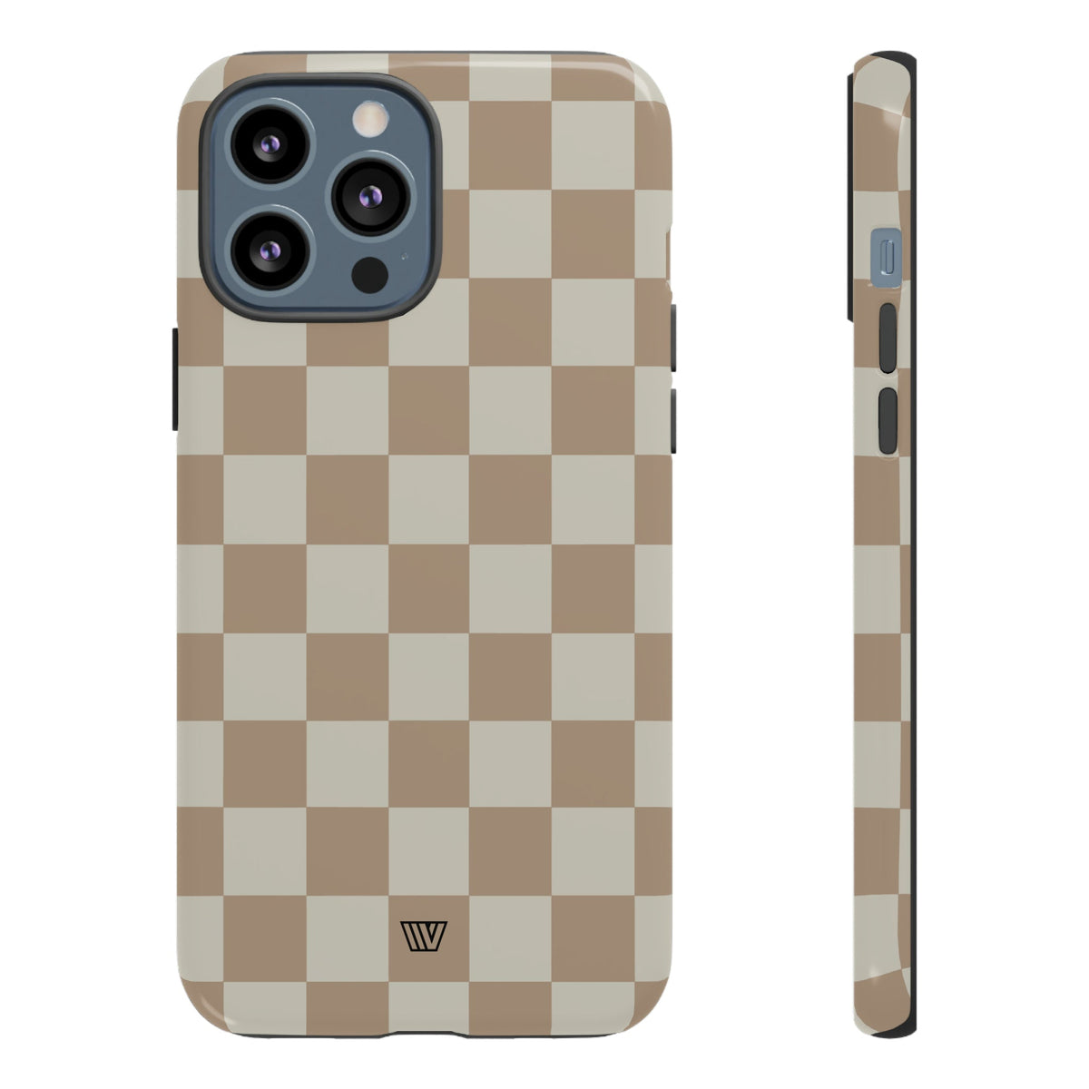 Checkerboard Tough Phone Case Dual-Layer Protection NEUTRAL