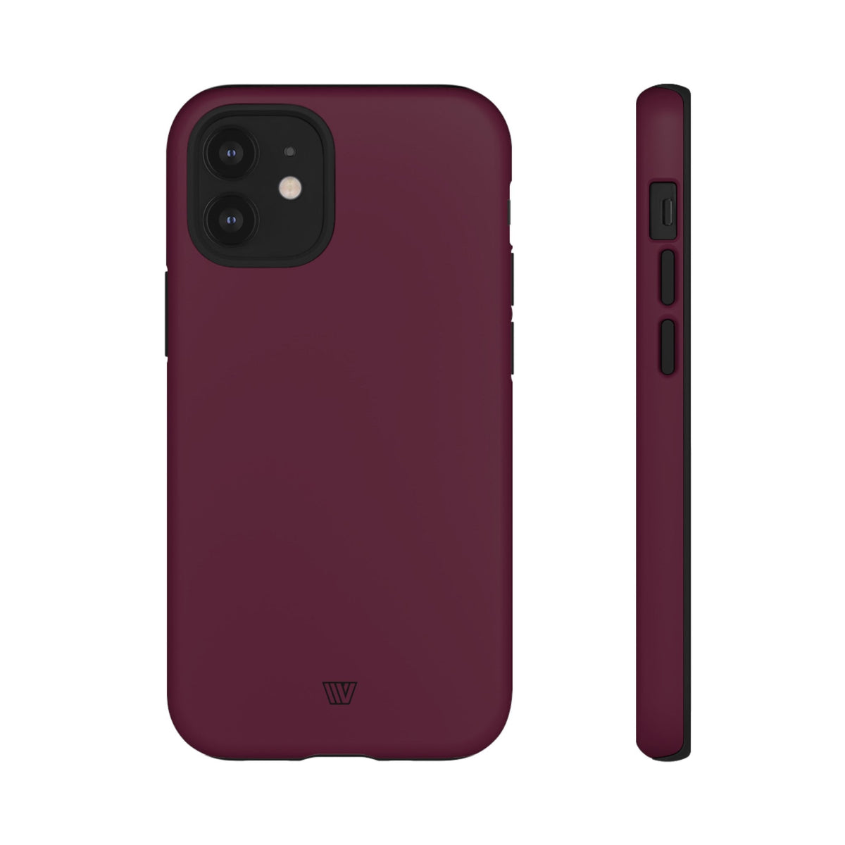 Tough Phone Case Wine Berry Protective Dual-Layer Polycarbonate Shell