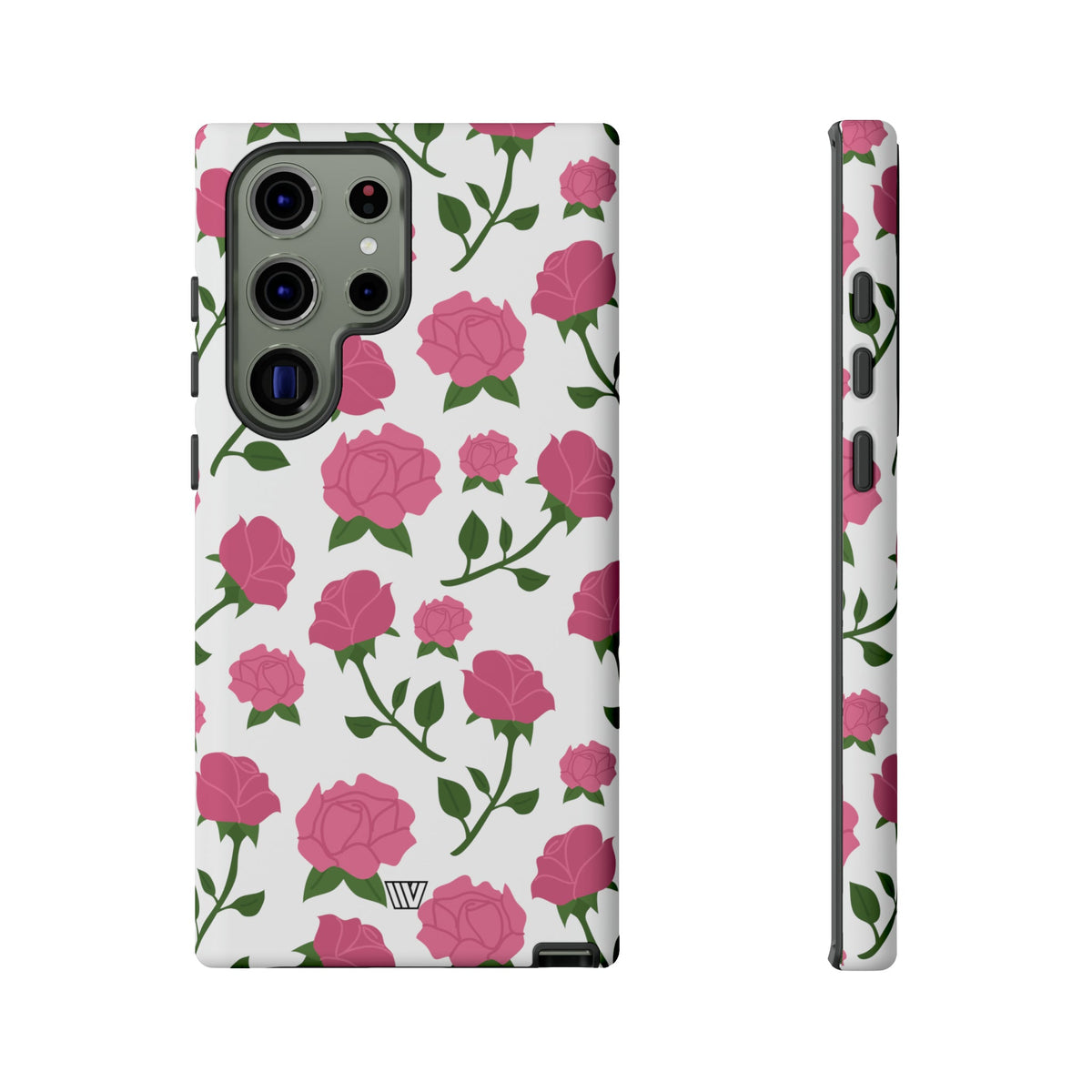Pink Roses Tough Phone Case Dual-Layer Protective Trovvve