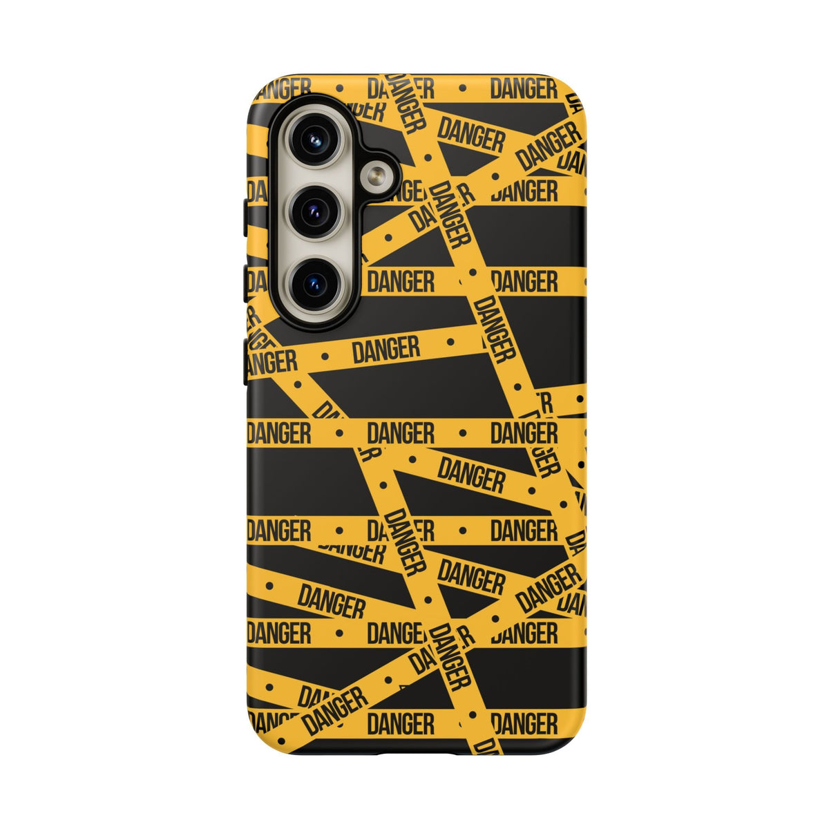 Tough Impact-Resistant Phone Case DANGER TAPE
