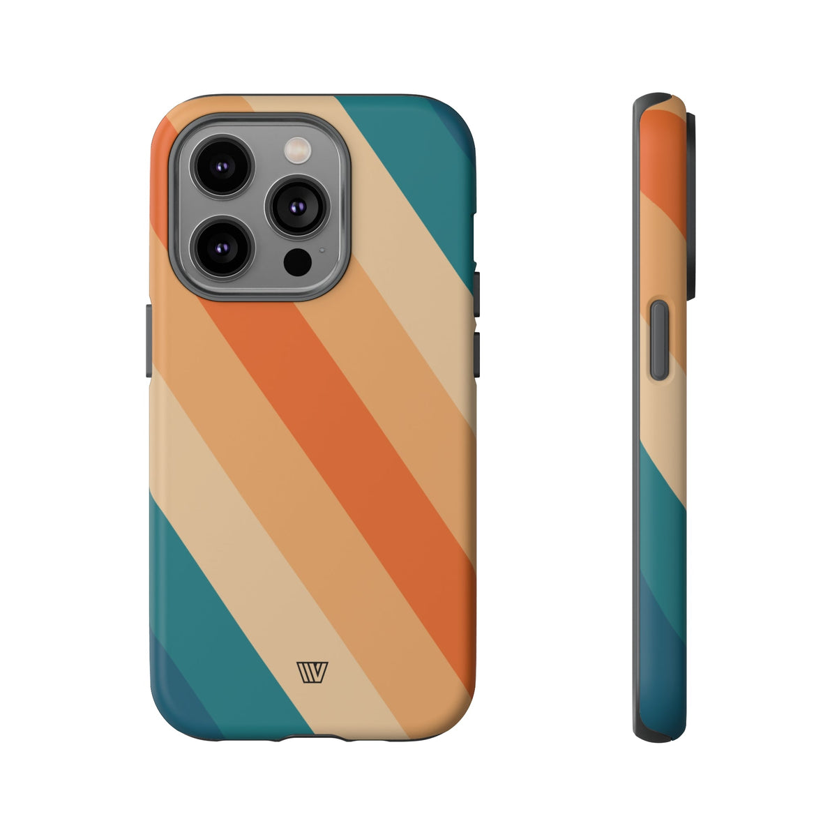 Retro Stripe Tough Phone Case 70s Style