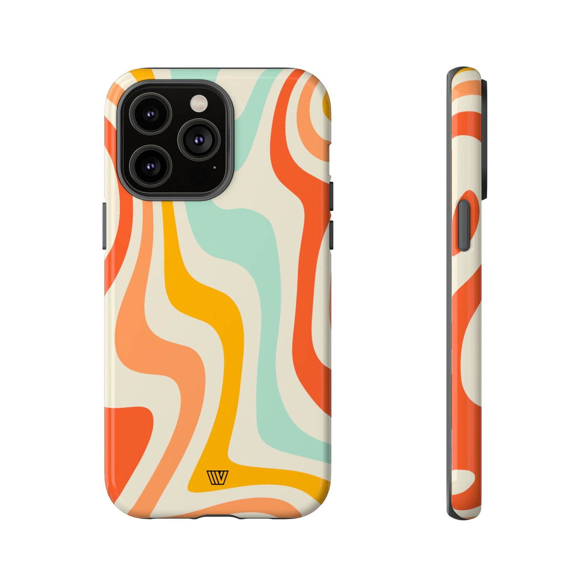 Retro Groovy Swirls Tough Phone Case