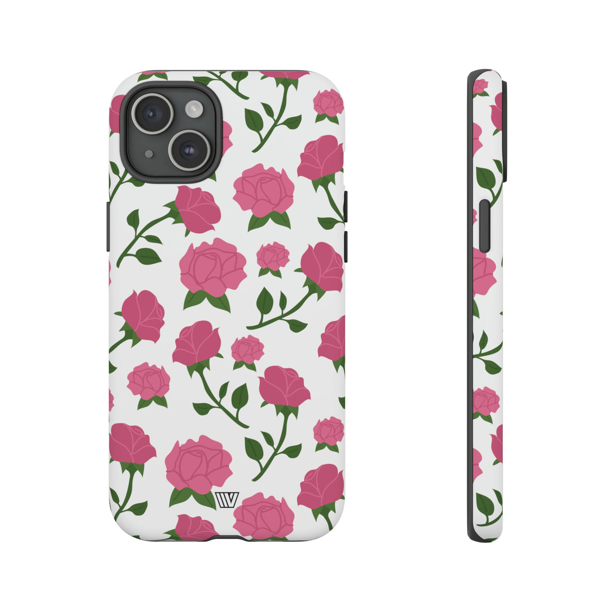 Pink Roses Tough Phone Case Dual-Layer Protective Trovvve