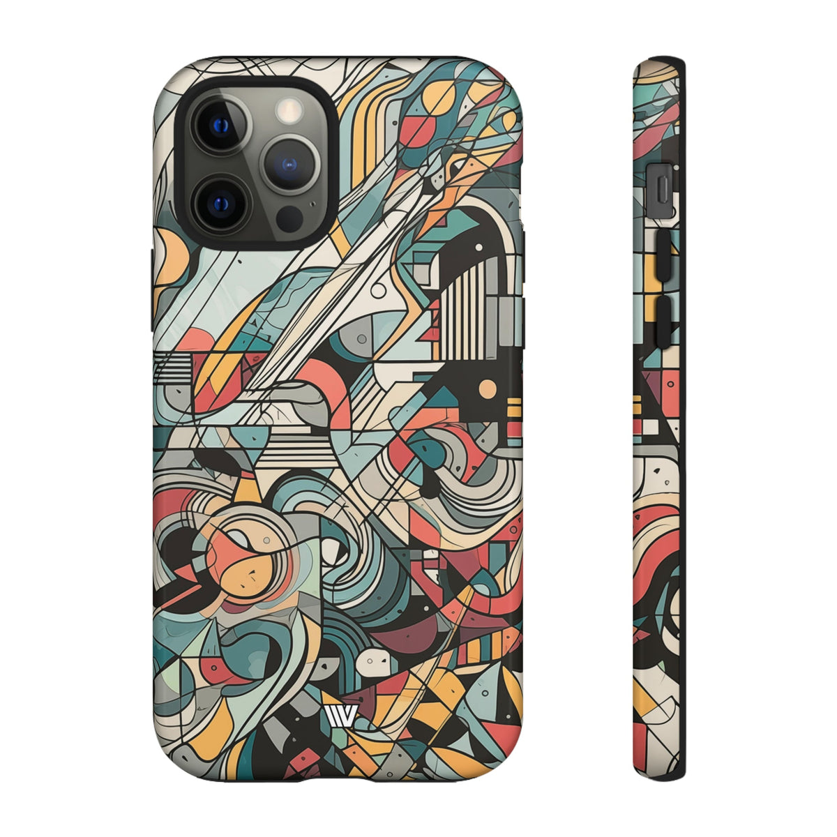 Abstract Doodle #2 Impact-Resistant Tough Phone Case