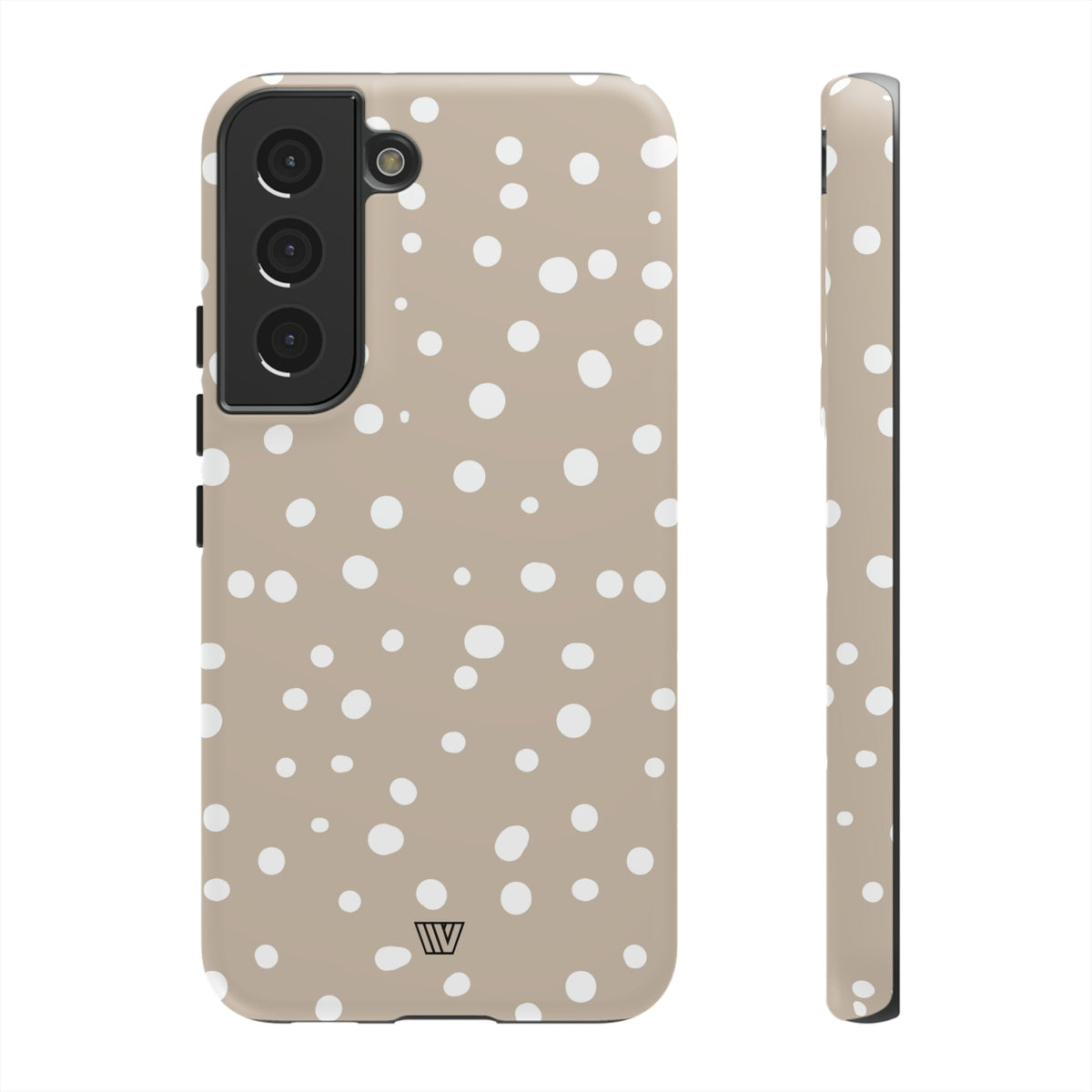 Beige Dots Tough Phone Case Dual-Layer Protective Shell Trovvve